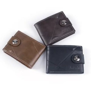 Balebaily PU Leather Wallet Short Multi-Card Purse Fashion Casual Trifold Wallet For Men's