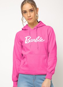BARBIE Print Pull Over Fleece Hoodies For Women and Girls