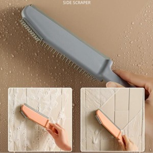 Bathroom Glass 3In1 Cleaning Brush Kitchen Countertop Floor Window Silicone Multifunctional Cleaning Crevice Scraper