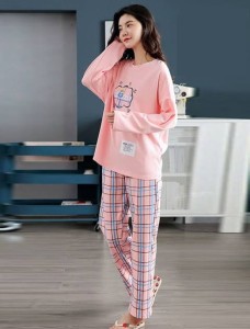 Printed Shirt Trouser Night Dress For Her