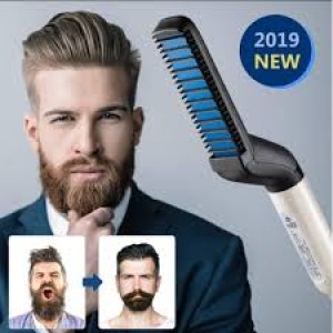 Beard Straightener for Men Multifunctional Electric Ionic Beard Straightening Hair Style Hot Comb