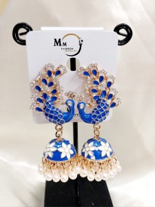 Beautiful Imported Colorful Earrings- Blue Shaded