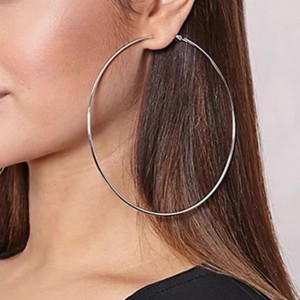 Big Circle Hoop Earings for girls - Stainless Steel Earings