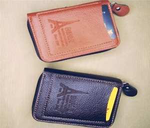 Bk's Men's Wallet Genuine PU Leather Card Holder RFID Blocking Zipper Pocket Men bag Multi-card zipper