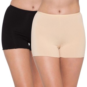 Black and Nude Basic Cotton Bloomers (Pack of 2)