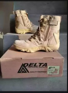 Brown Delta hiking boots Army Commando Boots