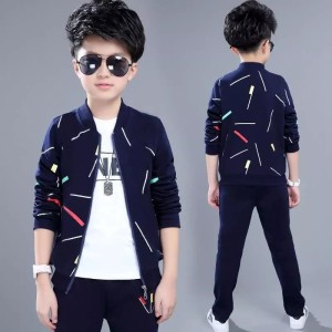 Blue stylish print Track suit for kids