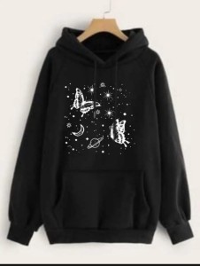 Butterfly Printed Pullover Hoodie for Women And Girls