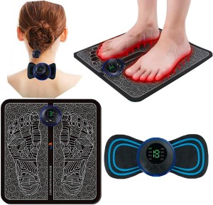 Buy 1 Get 1 Free Deal Offer EMS Electric Foot Massager With Free Ems Mini Neck Massager - (1 Foot Massager + 1 Neck Massager)