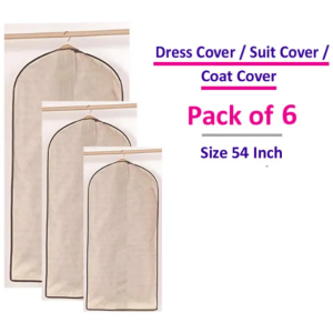 Buy 5 & Get 1 Free Dustproof Garment Bags Side Breathable Clear Garment Full Zipper Bags 60 x 140cm(24'' x 54'')