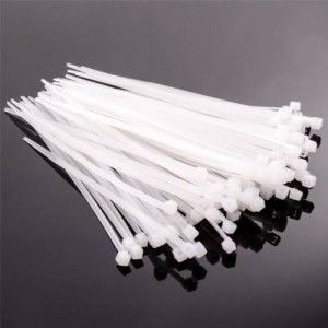Cable Tie White Clip Nylon Plastic Wire Zip Ties Self Locking 4 Inch ( 100 Piece In Packet )