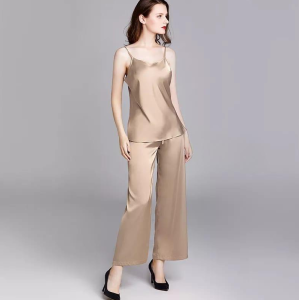 Cami Tops with Pants - Beige