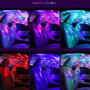 Car Auto USB DJ RGB Mini Colorful Music Sound LED Holiday Party Atmosphere Lamp 5V Ball Light