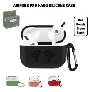 Case for AirPods Pro Silicone Earphone Protective Cover with Carabiner Headphone Accessories