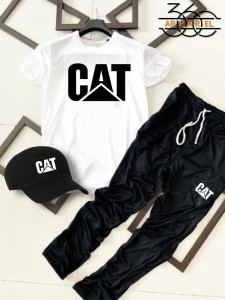 Cat Lover's Dream Summer Tracksuit Pack of 3 with Fun and Playful Cat Print Design