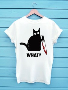 Cat What Funny Cat Murderous Cat With Knife Summer Collection