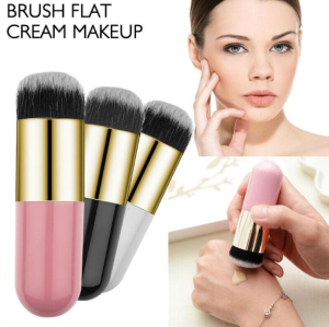Chubby Pier Foundation Brush Flat Cream Makeup Brushes Professional Cosmetic Brush Highlight Brush