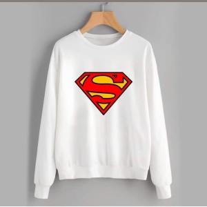 CLASSY SUPERMAN Thick & Fleece Fabric Rib Sweatshirt for Winter sweatshirt Fashion Wear for Men / Boys