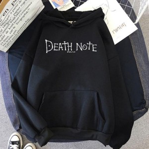 STYLISH DEATH NOTE Tag Print Kangaroo Hoodie huddy Pocket Drawstring Casual Clothing Export Quality Huddie Winter Wear Smart Fit Hoody For Women