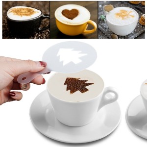 Coffee Stencil Template 16 pcs / Pack Different Design Filter Coffee Maker