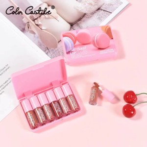 COLOR CASTLE LIP GLOSS MATTE NUDE SHADES PACK OF 6 GLOSSES