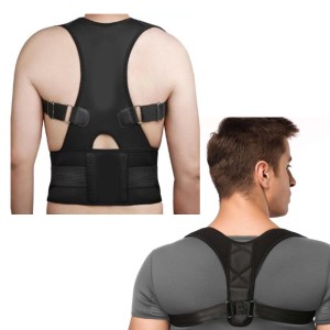 Combo Deal (Highly Recommended Real Doctor Posture Corrector + Shoulder Belt – Brace Support Belt Adjustable Back Posture Corrector)