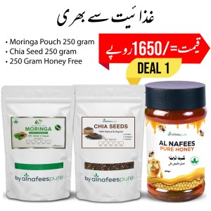 Moringa Powder 250g, Chia Seed 250g, Honey 250g
