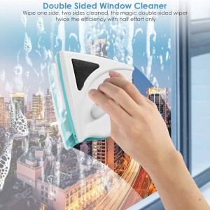 Double glass cleaning wipe