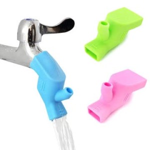 Elastic Water Faucet Extending Tool Dual Purpose Silicone Gel Water Tap Extension Tooth Wash Room Sink Washing Device