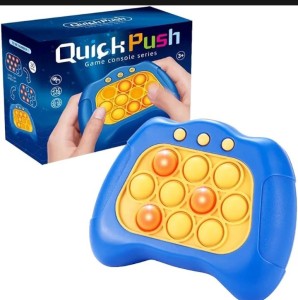 Electric Breakthrough Puzzle Pop It Console Stress Relief Fidget Toy Quick Push Bubble Game Console For Kids