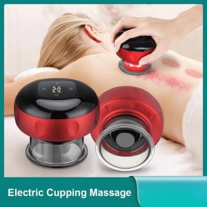 Electric Cupping Massager Vacuum Suction Cups EMS Ventosas Anti Cellulite Magnet Therapy Guasha Scraping Fat Burner Slimming
