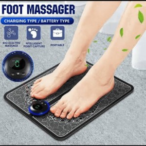 EMS Foot Massager, Foldable Electric Foot Massage Mat, Acupressure Mat, Muscle Stimulation Foot Massager