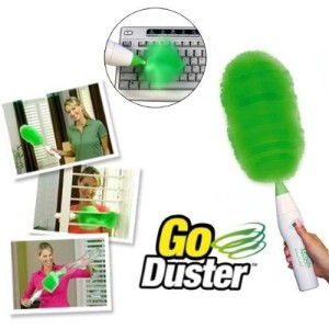 Electric Go Duster Dust Multi Function Motorized Spins Cleaning Tool Feather