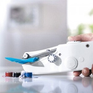 Electric Handheld Sewing Machine Mini Handy Stitch Portable Needlework DIY Clothes Tool