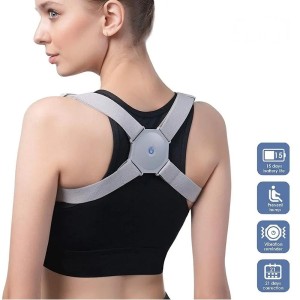 Electric Vibrational Posture Corrector Comfortable Adjustable Therapy For Upper Lower Back Shoulder Pain Relief Back Brace Smart Belt With USB Support