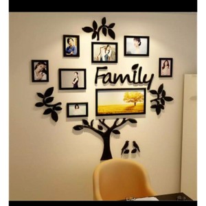 Family Written Tree Set Acrylic Wall Art