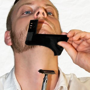 Fashion Beard Styling Template Comb New Barber Tool Mustache Symmetry Trimming Styling Stencil