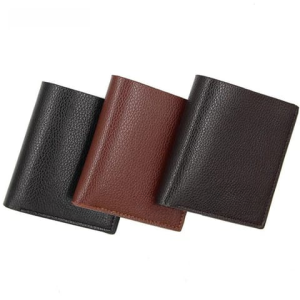 Fashion Card PU Leather Thin Wallet Short Leather Purses Bifold Money Clip ID Card Holder Men Wallet