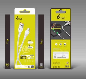 Fast Data Cable Type C for Charging and Data Transfer- White