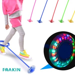 Flashing Jumping Ring Children Colorful Ankle Skip Jump Rod Sports Swing Ball For Kids