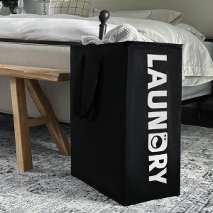 Foldable Foamic Laundry Basket with Easy Carry Handles for Clothes Toys Organizer