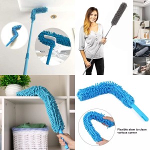 Foldable Microfiber Fan Cleaning Duster Steel Body Flexible Fan Mop For Quick And Easy Cleaning
