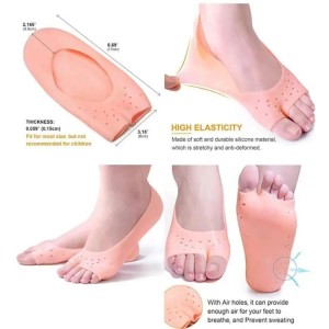 Forefoot Pads Silicone Insoles Orthopedic Shoe Pad Pain Relief Silicone Boat Socks For Women Toe Separator Foot Care Products
