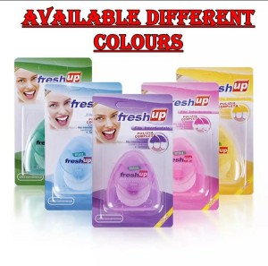 Fresh Up Essential Waxed Mint Dental Floss 50M of Oral Care Clean Teeth Wire