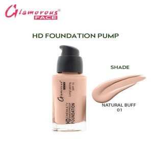 Glamorous Face HD Liquid Foundation - 01 Natural Buff