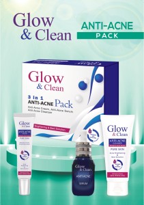 GLOW AND CLEAN ANTI ACNE PACK 3 IN 1