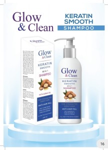 GLOW AND CLEAN KERATIN HAIR SHAMPOO