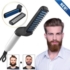 Hair Straightener For Men Multifunctional Comb Curling Electric Brush Beard Comb