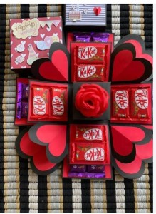 Handmade 2 layers Heart Chocolate Gift Box
