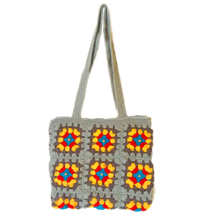 Handmade Crochet Bag for Ladiess: Stylish and Sustainable Bag - Granny Squar Crochet Bags for women
